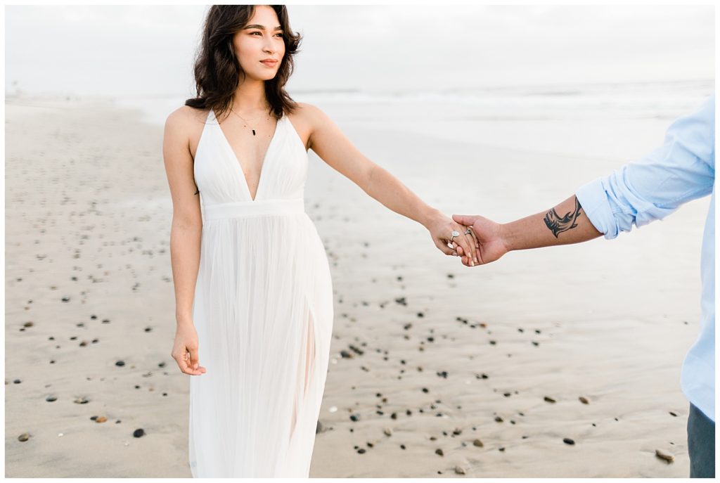 beach front engagment