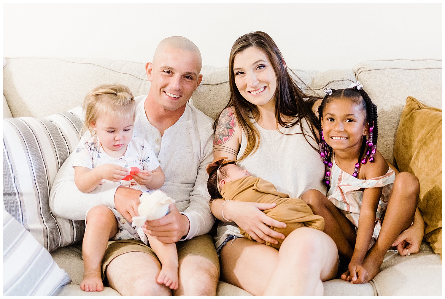 Beaufort SC family with newborn